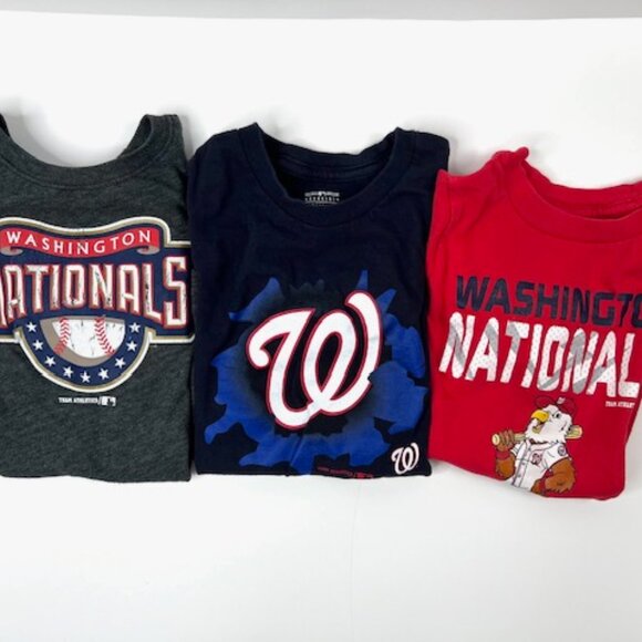 3 Offical Washington Nationals T-Shirts - Picture 1 of 11